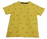 Žlté tričko s dinosaurami Topolino