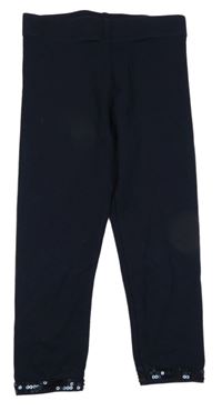 Tmavomodré legíny s flitrami St. Bernard