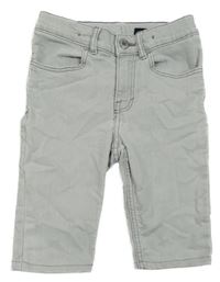 Šedé skinny fit riflové kraťasy H&M