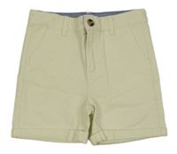Béžové plátenné chino kraťasy Primark