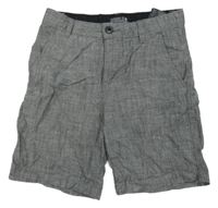 Sivé plátenné kraťasy H&M