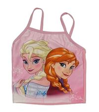 Svetloružový plavkový top s Frozen zn. Disney