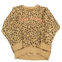 Světlehnědo-hnedo-čierna vzorovaná mikina s nápisom zn. Next