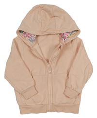 Světlebroskvová prepínaci mikina s kapucňou George