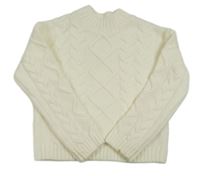 Smotanový vzorovaný sveter PRIMARK