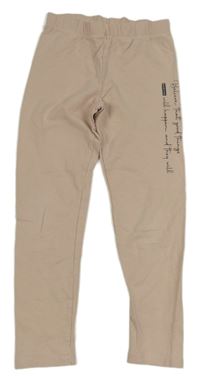 Pudrové teplákové legíny s nápismi LC WaIKIKI