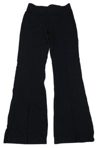 Čierne flare tregínové nohavice Page one young