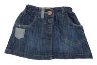 Tmavomodrá rifľová sukňa Next