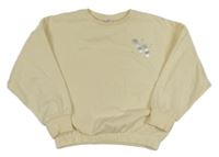 Smotanová oversize mikina s písmenky BESTies