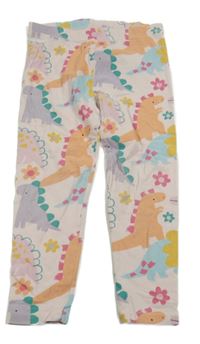 Svetloružové legíny s dinosaurami George