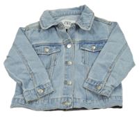 Světlemodrá riflová bunda s Minnie a límečkem ZARA