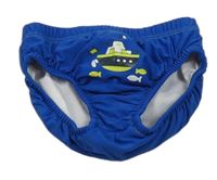 Safírové plenkové plavky s ponorkou PUSBLU