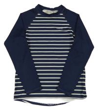 Tmavomodro-bílé pruhované UV triko POLARN O. PYRET