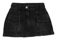 Čierna rifľová sukňa Next