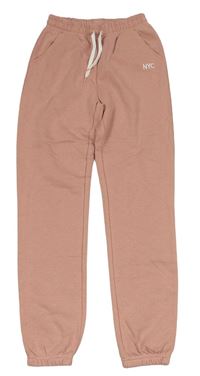 Starorůžové tepláky s písmeny H&M
