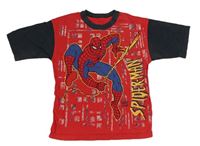 Červeno-černé tričko se Spidermanem M&S