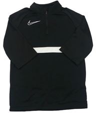 Černá sportovní funkční mikina s logem Nike