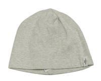 Světlešedá melírovaná žebrovaná čepice H&M