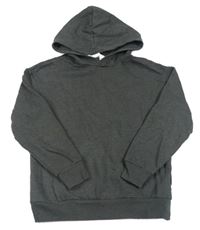 Tmavosivá melírovaná mikina s kapucňou zn. H&M
