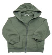 Khaki prepínaci mikina s kapucňou M&S