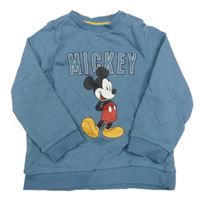 Modrošedá mikina s Mickeym C&A