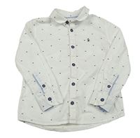 Bílá vzorovaná košile Okaidi