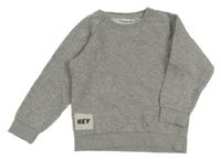 Sivá melírovaná mikina s nášivkou Name it