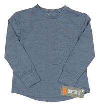 Nové - Modrošedé vzorované sportovní triko Dunnes