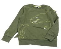Khaki mikina s dinosaury C&A