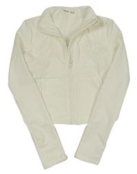 Smotanová športová prepínaci crop mikina Shein