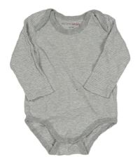 Sivo-biele pruhované body Bornino