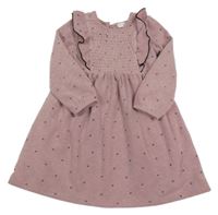 Staroružové šaty so srdiečkami a volánikmi Primark