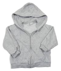 Sivá melírovaná prepínaci mikina s kapucňou H&M