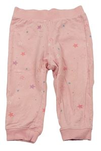 Ružové tepláky s hviezdami zn. H&M