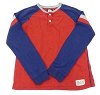 Červeno-modré pyžamové tričko GAP