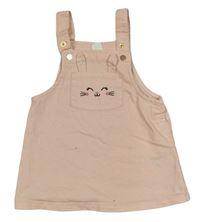 Svetloružové plátenné na traké šaty s králikom H&M
