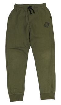 Khaki tepláky s nápisom zn. F&F