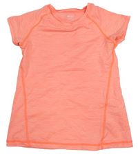 Neónově lososové športové tričko zn. H&M