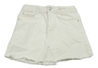 Biela rifľová sukňa Zara