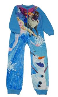 Modré fleecový overal s Frozen Disney
