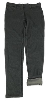 Tmavošedé thermo melírované tregíny Yigga