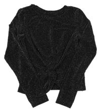 Čierno-strieborné crop tričko Page one young