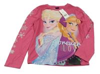 Nové - růžové triko s Frozen George