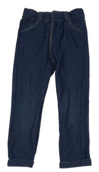 Tmavomodré legíny riflového vzhedu