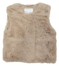 Světlerůžová kožešinová podšitá vesta Primark