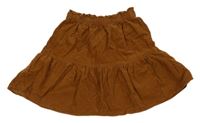 Hnedá menšestrová sukňa H&M