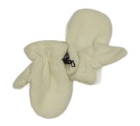 Smetanové fleecové palcové rukavice