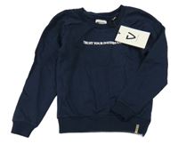 Nové - Tmavomodrá mikina s nápisom