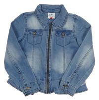 Svetlomodrá rifľová prepínaci bunda Topolino