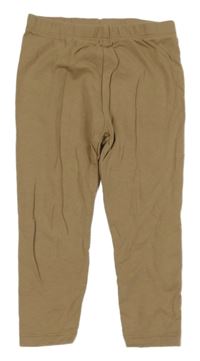 Béžové zateplené legíny